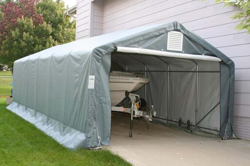 Garage 12'W x 24'L x 8'H - House Style Roof