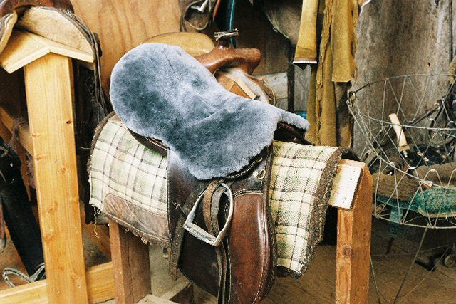 Sheepskin Dressage and English Saddle Seat Cover