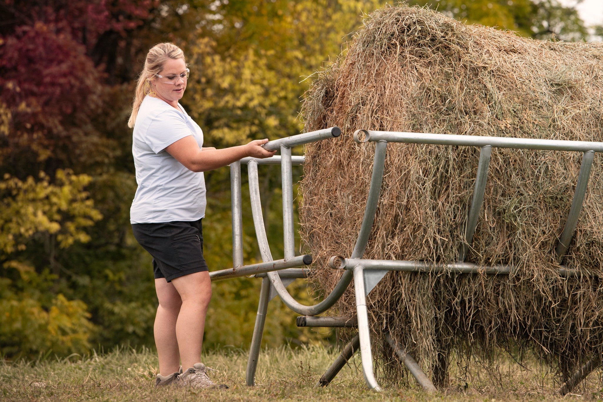 Cradle Bale Feeder - Galvanized