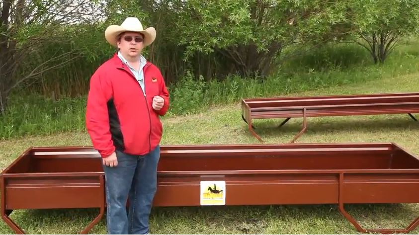 Feed Bunk for Grain - 9" deep