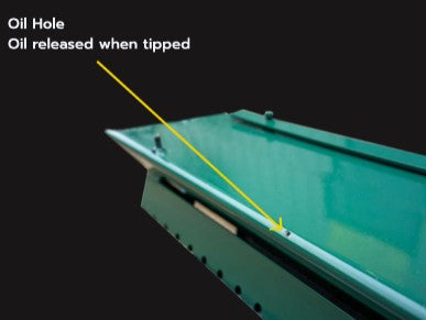 Cattle Oiler release hole