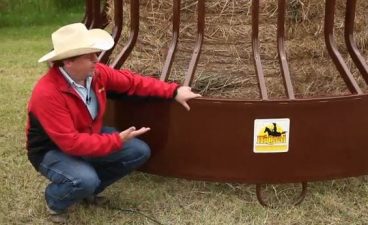 Round Bale Feeder For Horses