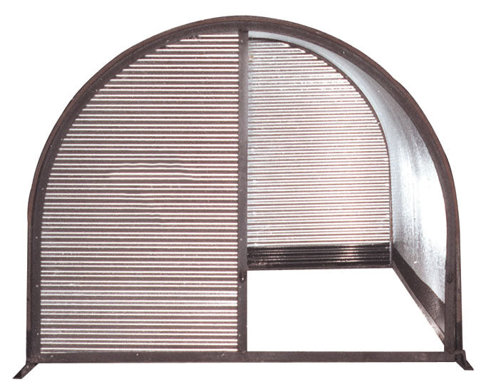 Shelter back enclosure with adjustable vent