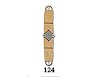 Tied Cincha, 21 Strand, Natural Body with Colored Trim