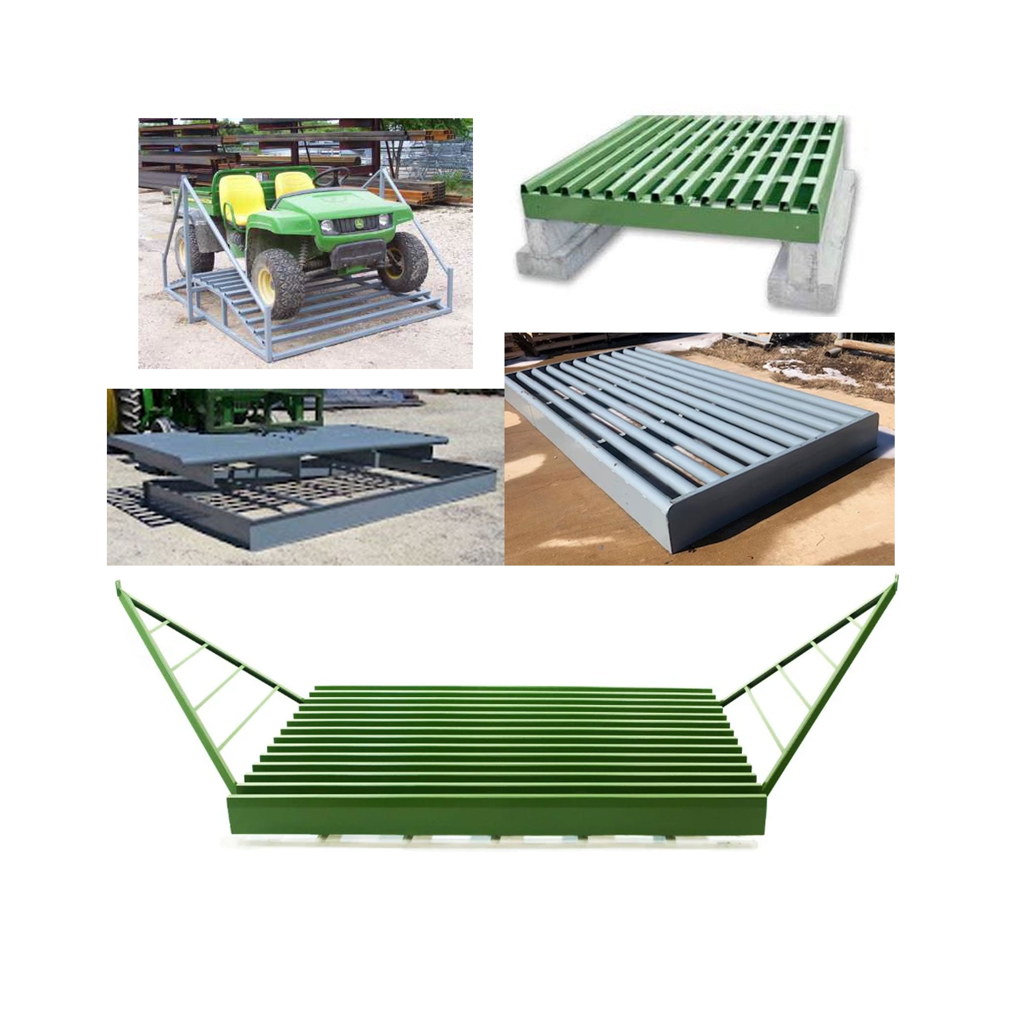 Cattle guards for livestock containment.