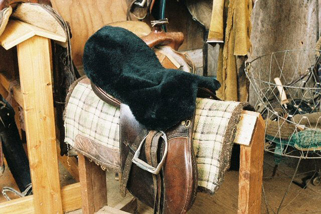 Sheepskin Dressage and English Saddle Seat Cover