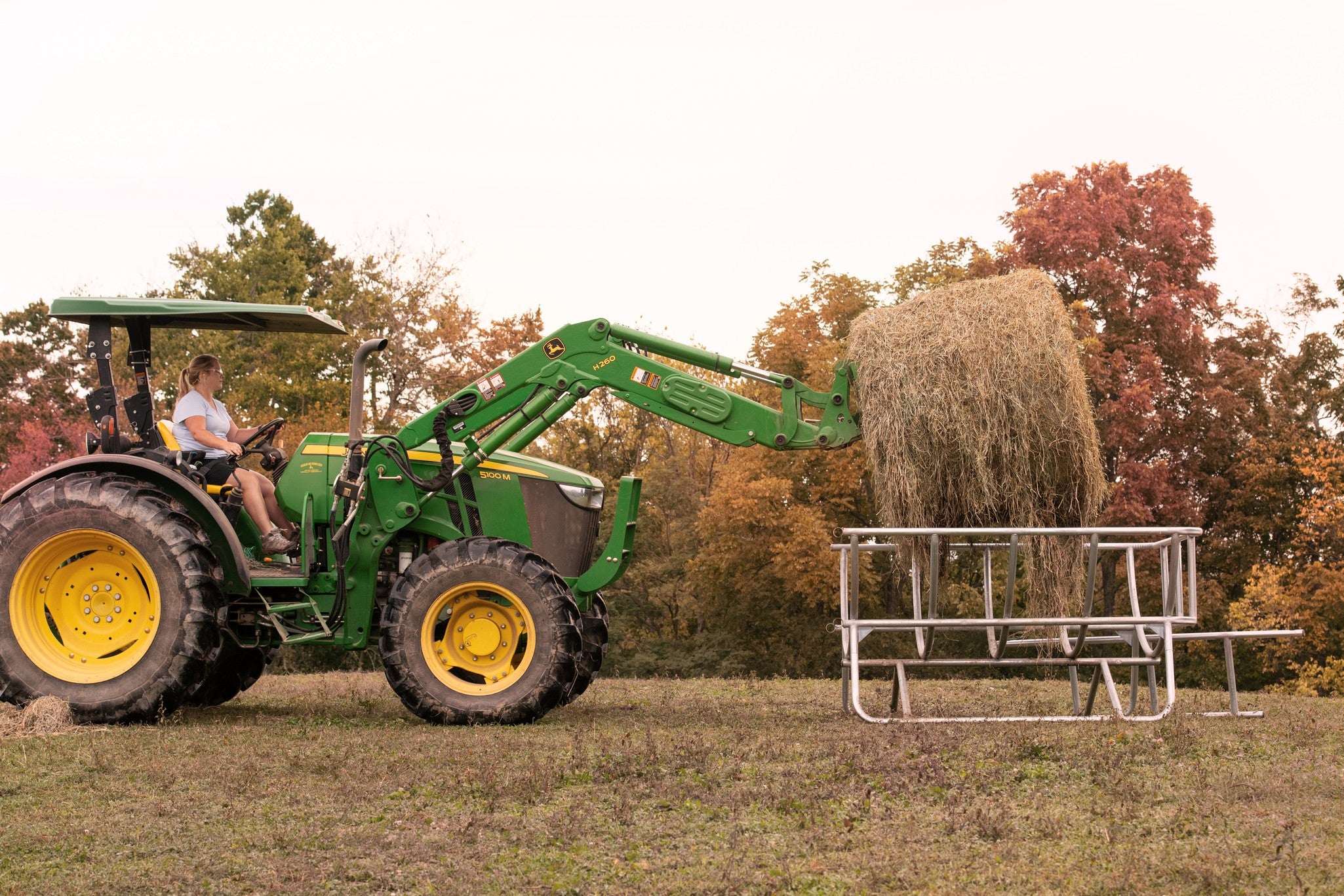 Cradle Bale Feeder - Galvanized