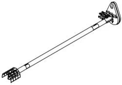 Auger Kit: 4" x 11', Motor 1hp, pulley