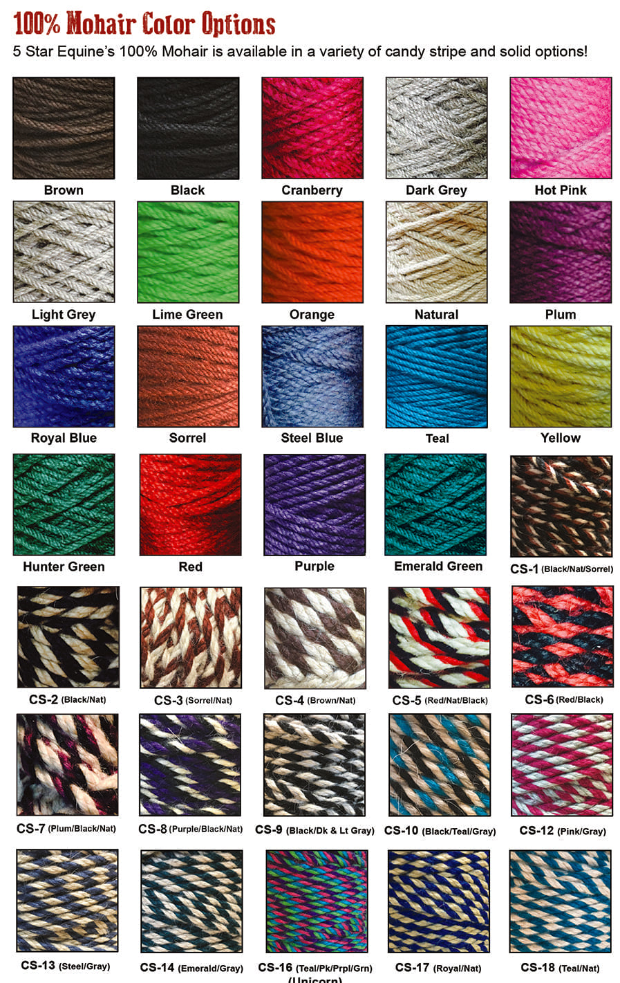 COLORED BODY Cinch 126, 19 Strand, with Black Diamond Accents Oulined in White