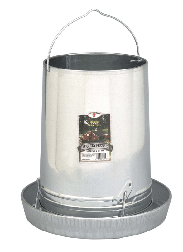 Galvanized Hanging Chicken Feeder