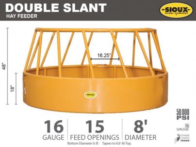 Cattle Hay Feeder with Slant Bars