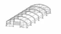 Domed Round Truss Building 40`W x 60`L x 18`H