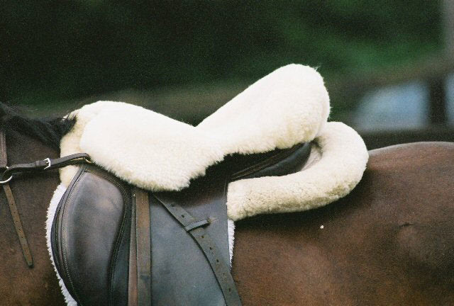 Sheepskin Dressage and English Saddle Seat Cover