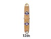 Natural Body Tied Cincha 226b, 17 Strand, with Colored Trim